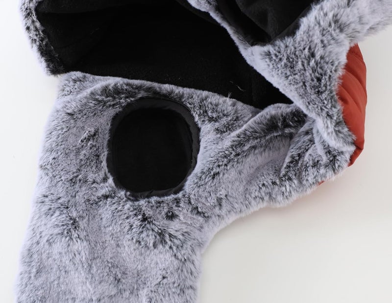 Connectyle Men's Trapper Hat with Faux Fur Linning Eskimo Windproof Winter Warm Hats Ushanka Hunting Hat - Image 4