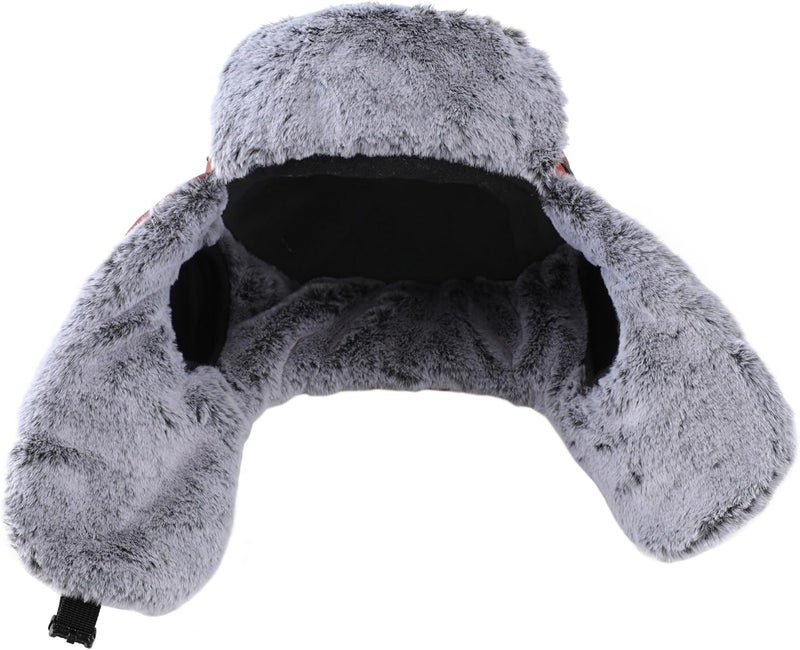 Connectyle Men's Trapper Hat with Faux Fur Linning Eskimo Windproof Winter Warm Hats Ushanka Hunting Hat - Image 3