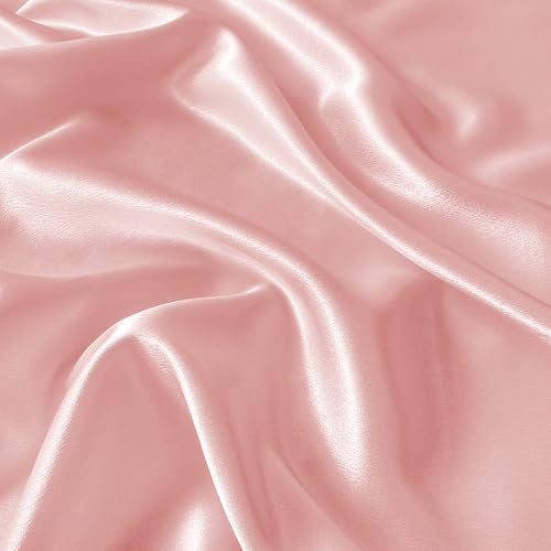 RUDONG M Satin Photography Backdrop 3.3x2.5ft - Wrinkle-Free Silky Fabric Background for Jewelry/Cosmetics/Flat Lay/Studio, Pink Backdrop Cloth (100x75cm) - Image 1