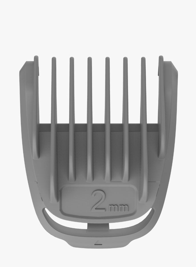 porodo Lifestyle 14-IN-1 Trimming & Grooming Kit for Men with Length Customization & Stainless-Steel Blades / Beard, Nose, Ear Trimmer / Body Shaver / 90Min Working Time / Cord & Cordless Use - Silver - Image 5