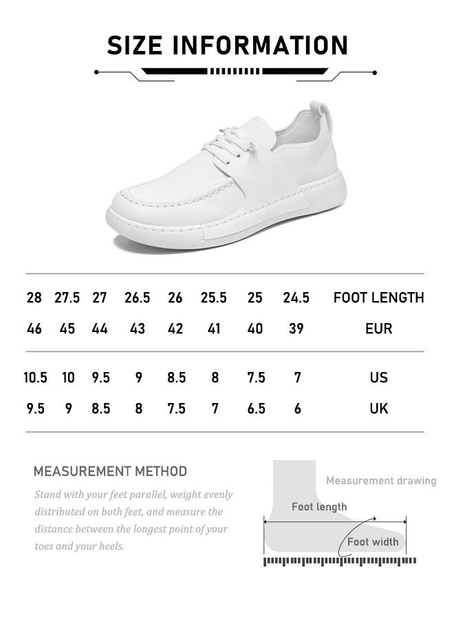 "الحد الأقصى لحجم الحذاء 46" حذاء رجالي كاجوال فضفاض بجزء علوي من الجلد مناسب لأربعة فصول - Image 3