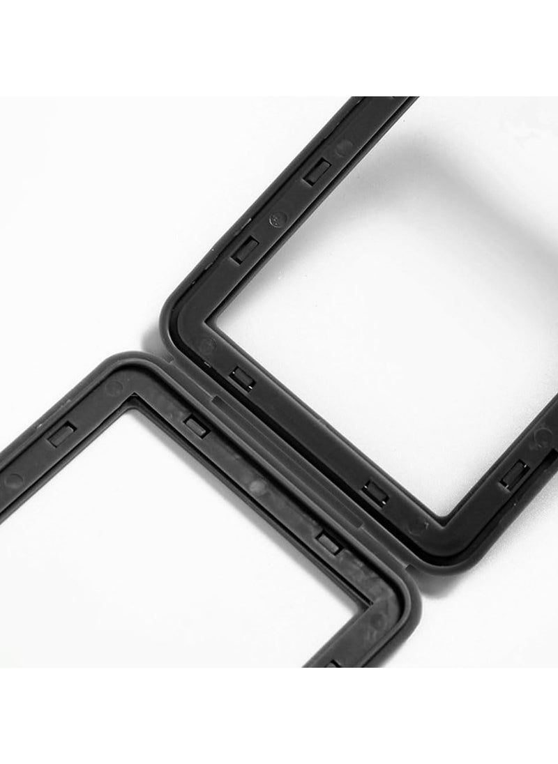 Oasisgalore - 6 Pcs Double-Sided Transparent Vertical ID Badge Holders for Office and School - Image 1