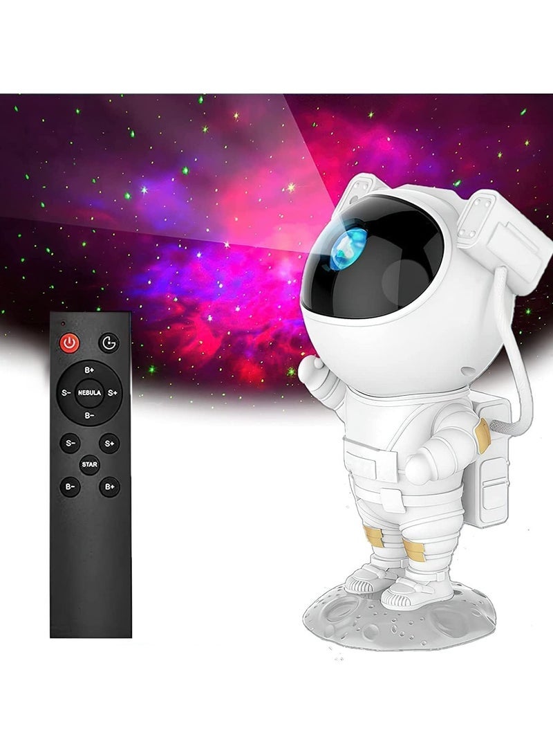 Galaxy Star Projector Astronaut Nebula Night Light with Remote Control Timer and 360° Magnetic Rotation for Bedroom and Game Room - Image 1