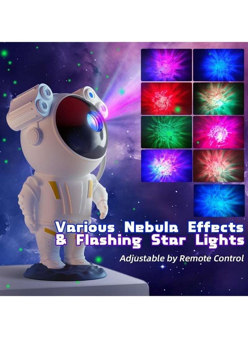Galaxy Star Projector Astronaut Nebula Night Light with Remote Control Timer and 360° Magnetic Rotation for Bedroom and Game Room - Image 3