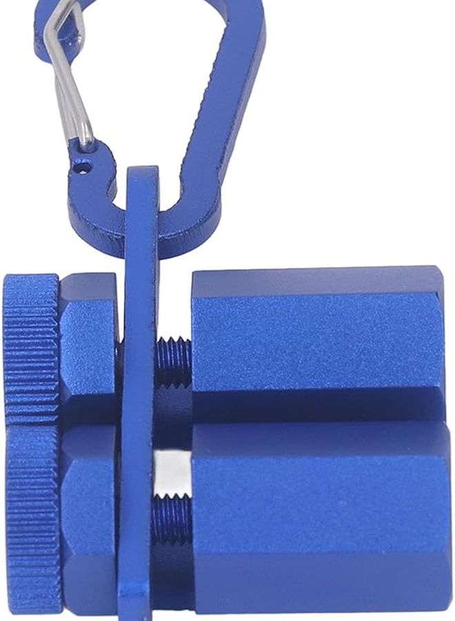 Blue Stair Layout Jig Tool for Framing Carpentry Rafter Attachment with Knob Holder Clamp - Image 5