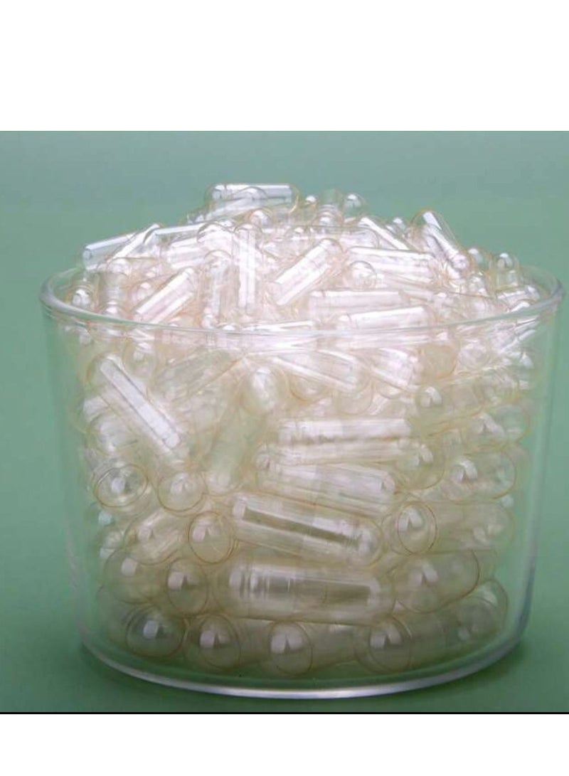 general Empty Capsules Size 0 - 100 Empty Gelatin Capsules - Empty Pill Capsules - Do It Yourself Capsule Filler - Empty Fillable Pill Capsules. - Image 1