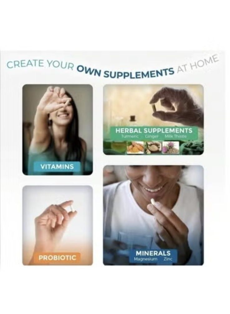 general Empty Capsules Size 0 - 100 Empty Gelatin Capsules - Empty Pill Capsules - Do It Yourself Capsule Filler - Empty Fillable Pill Capsules. - Image 4