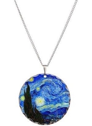 Art Gallery Vincent Van Gogh Starry Night Women's Necklace - Van Gogh Necklace