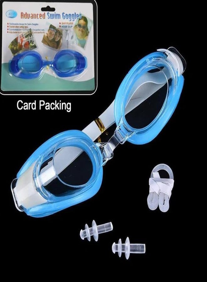 Red Champion Professional Swimming Goggles with Ear & Nose Plugs | Adjustable Strap | Anti-Fog Coating | 100% Waterproof | UV Protection for Indoor & Outdoor Swimming - Image 3