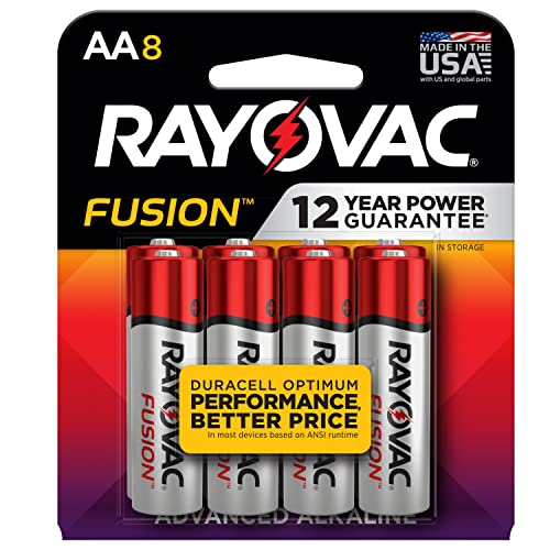 Rayovac بطاريات رايوفاك فيوجن AA (8 عبوة) ، بطاريات قلوية مزدوجة A - Image 1