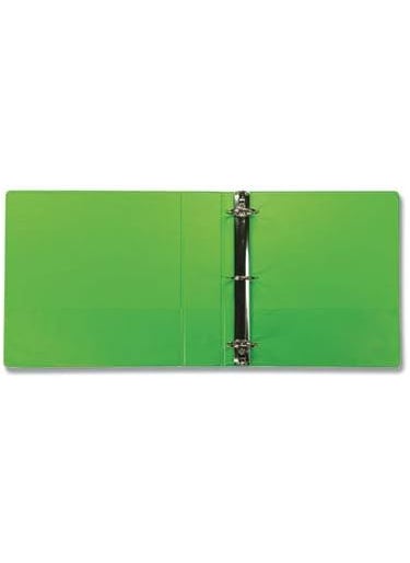 Samsill Samsill Earths Choice PlantBased Durable Fashion View Binder 3 Rings 2 Capacity 11 x 85 Lime 2Pack  - Image 2