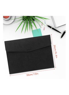 Generic Waterproof Thin PU Leather A4 Expanding File Organizer, Portfolio Storage Case with Snap Closure, Letter Size Envelope Folder for Receipts, Contracts, and Pads.  - Image 2