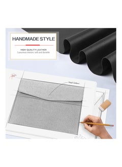 Generic Waterproof Thin PU Leather A4 Expanding File Organizer, Portfolio Storage Case with Snap Closure, Letter Size Envelope Folder for Receipts, Contracts, and Pads.  - Image 3