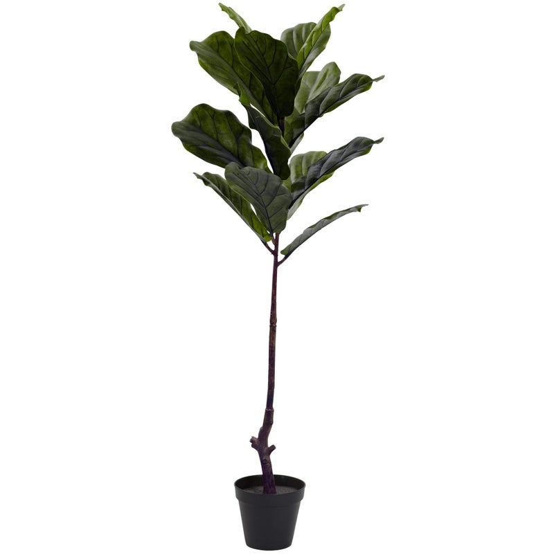 Nearly Natural Nearly Natural 4ft Fiddle Leaf Tree UV Resistant IndoorOutdoor 