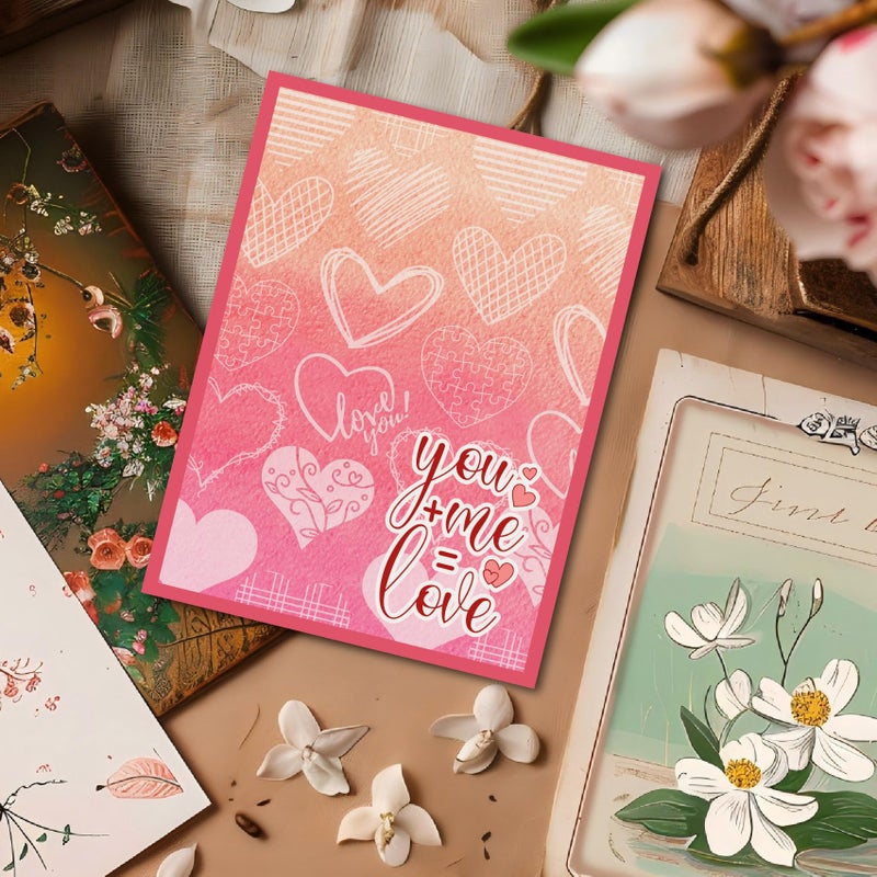 Arbuya Happy Valentine'S Day Sentiment Clear Stamps For Card Making Or Journaling  Valentines Day Sayings Verses Phrase Silicone Stamps For Journals Scrapbooking Paper Crafts Decoration - Image 4