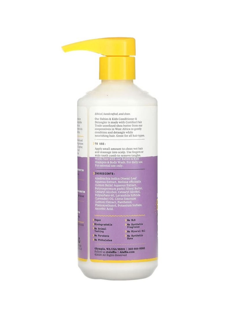 Alaffia - Conditioner and detangler for children with lemon and lavender 473 ml - Image 1
