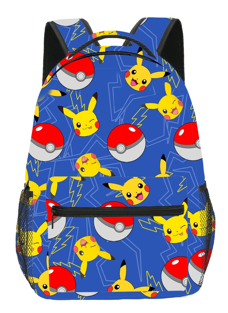 Pokemon Pikachu Cartoon Backpack Student School Bag  - Image 1