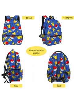 Pokemon Pikachu Cartoon Backpack Student School Bag  - Image 3