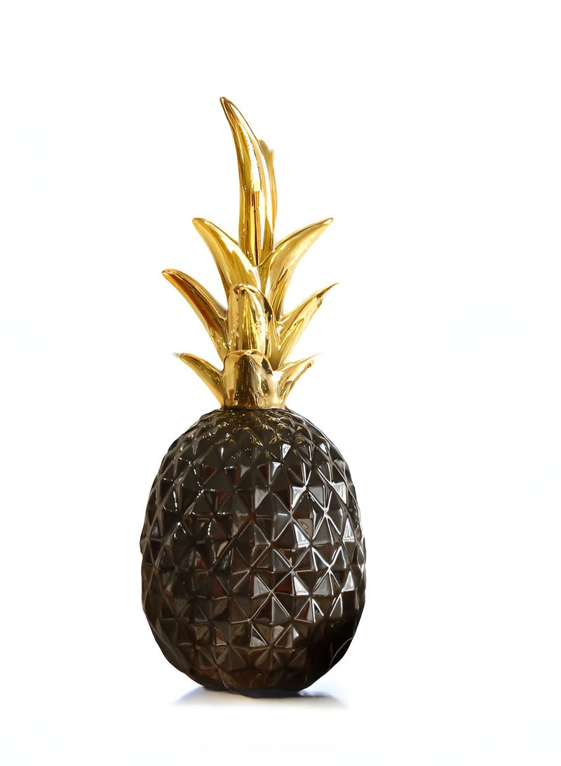 ineapple Figurines Resin Pineapple Statue Artificial Fruit Figurines Ornament for Wedding Centerpiece Home Office Tabletop Decor  - Image 1