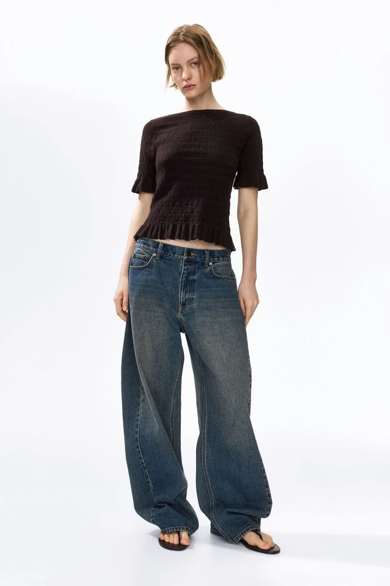 H&M Textured-knit top