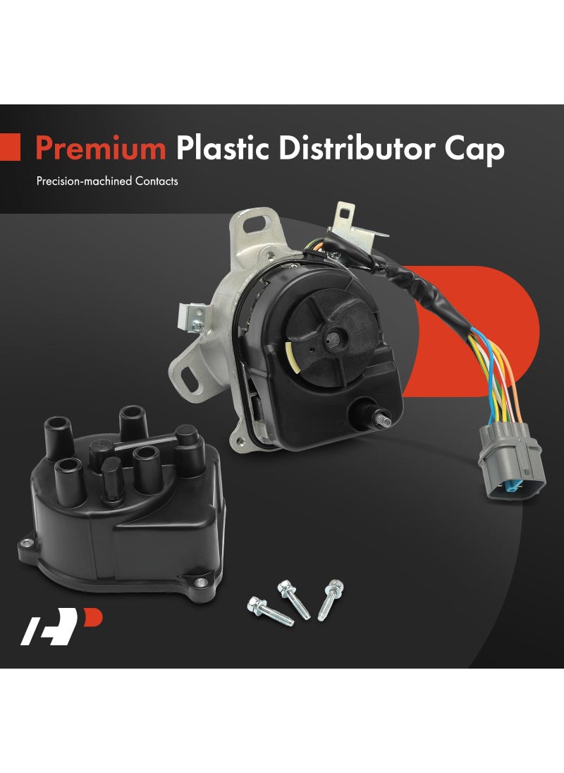 A-Premium A-Premium Ignition Distributor with Cap and Rotor Compatible with Honda Civic 1996 1997 1998, Civic del Sol 1996-1997  - Image 5