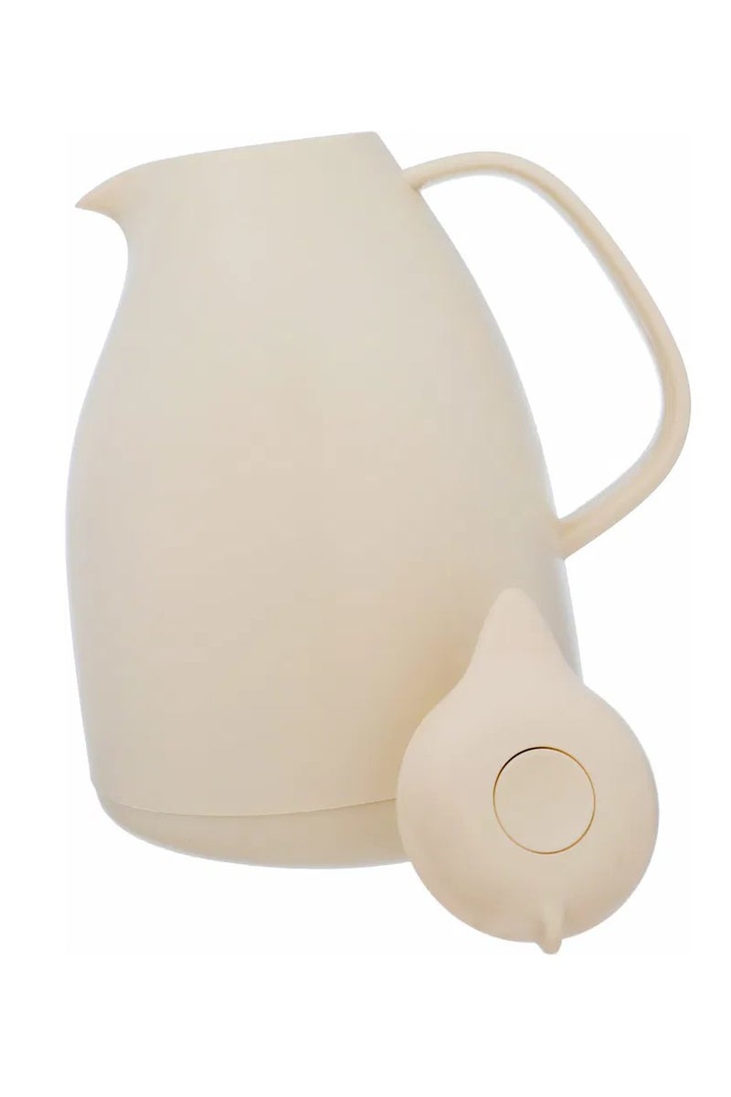 Alsaif Gallery Al Saif Gallery thermos, 1 liter, thermal glass inner container, plastic outer shell - beige - Image 3