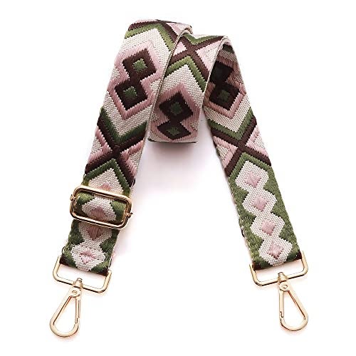S-Jacorry Purse Strap Replacement Crossbody Wide Shoulder Strap Adjustable Canvas Straps Handbag Strap Replacement Belts - Image 1