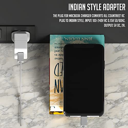 LS LAPSTER Quality Assured Indian Style Plug Adapter Duck Head for Power Adapters of MacBook,Powerbook, Pro, Air, iPod, iPhone, iPad, iBook - Image 3