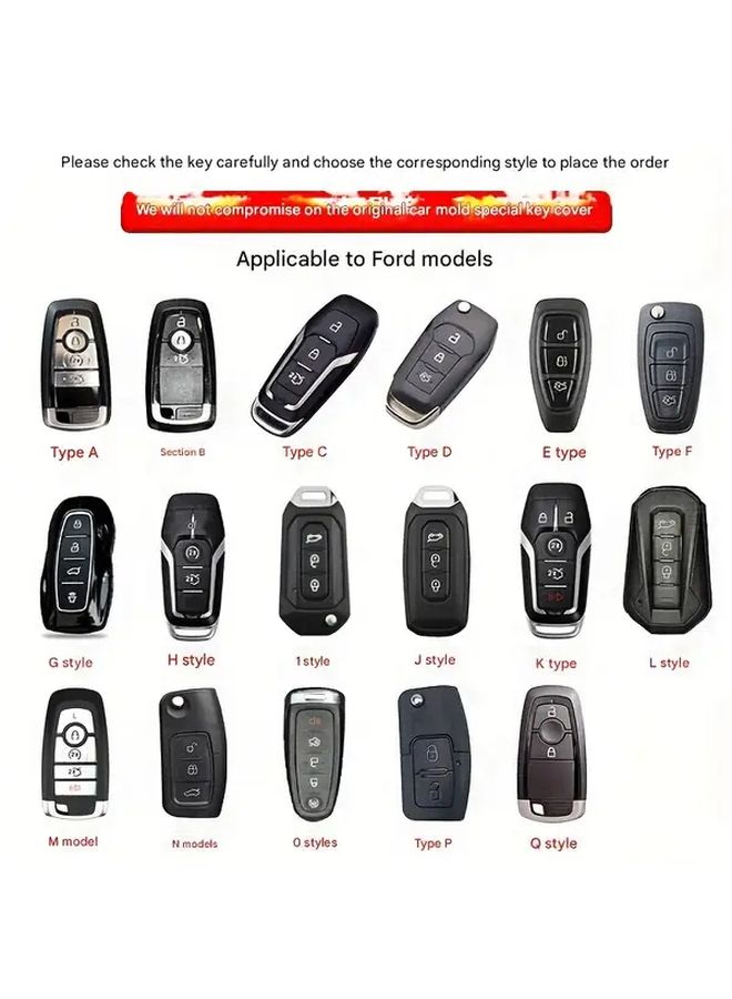 Type N Car Key Case Cover Protector For Ford Fiesta Focus Mondeo Falcon - Image 2