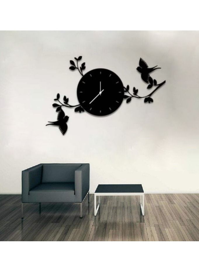 Dream Zone Birds on Branches DIY 3D Wall Clock
