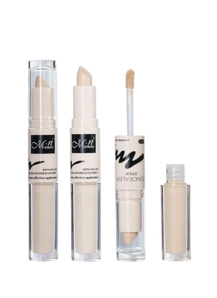 Me Now MN Double Cream Concealer Liquid Cover Blemishes and Dark Circles No: 1  - Image 1