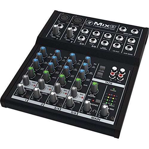Mackie Mix Series Mix8 8-Channel Mixer, Black - Image 4