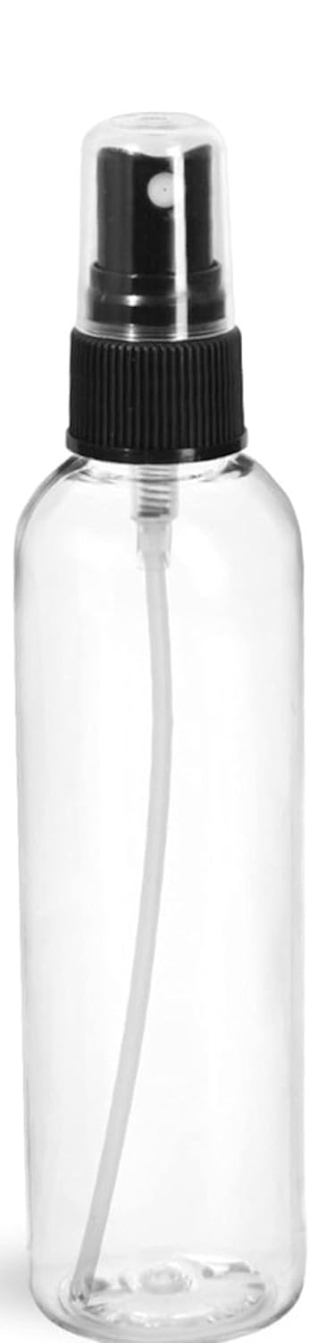 mastBus 20 pcs Black Plastic Spray Bottles for Essential Oils Small Empty Spray Bottle Fine Mist Spray 50 ml - Image 3