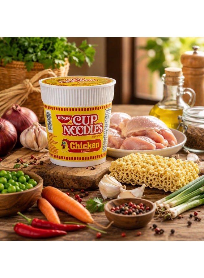 Nissin Cup Noodles Chicken Flavor Instant Noodles Cup 60g - Image 4