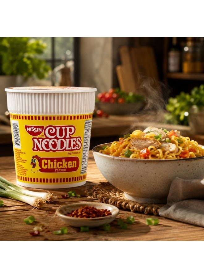 Nissin Cup Noodles Chicken Flavor Instant Noodles Cup 60g - Image 2