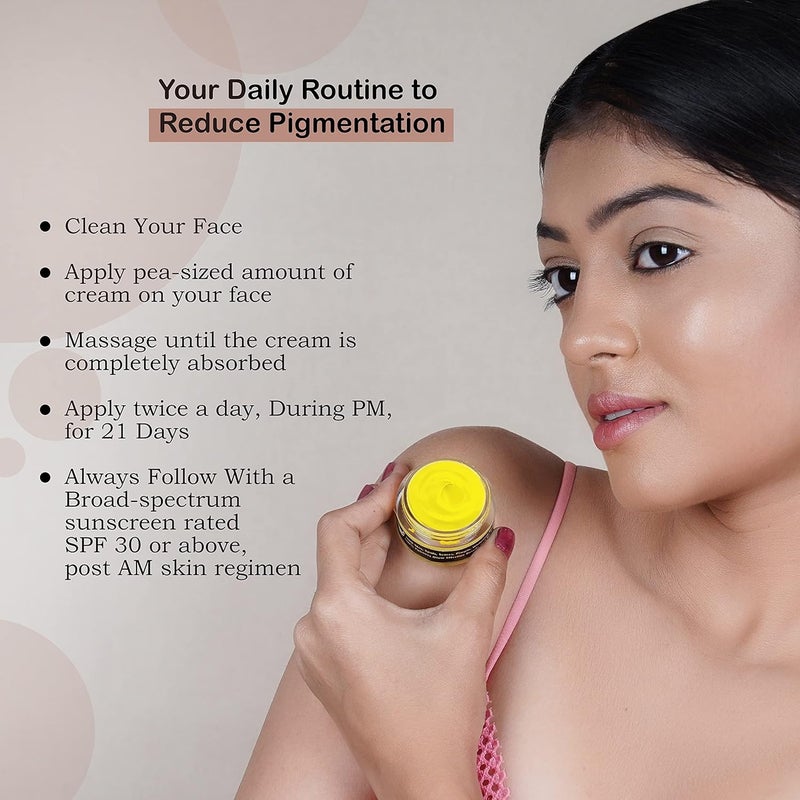 Mezco Pimple Scar Removal Cream Controls Acne Spot Pimples Pigmentation Removing Daily Skin Moisturizer for Girls Yellow Pack Of 1 - Image 3