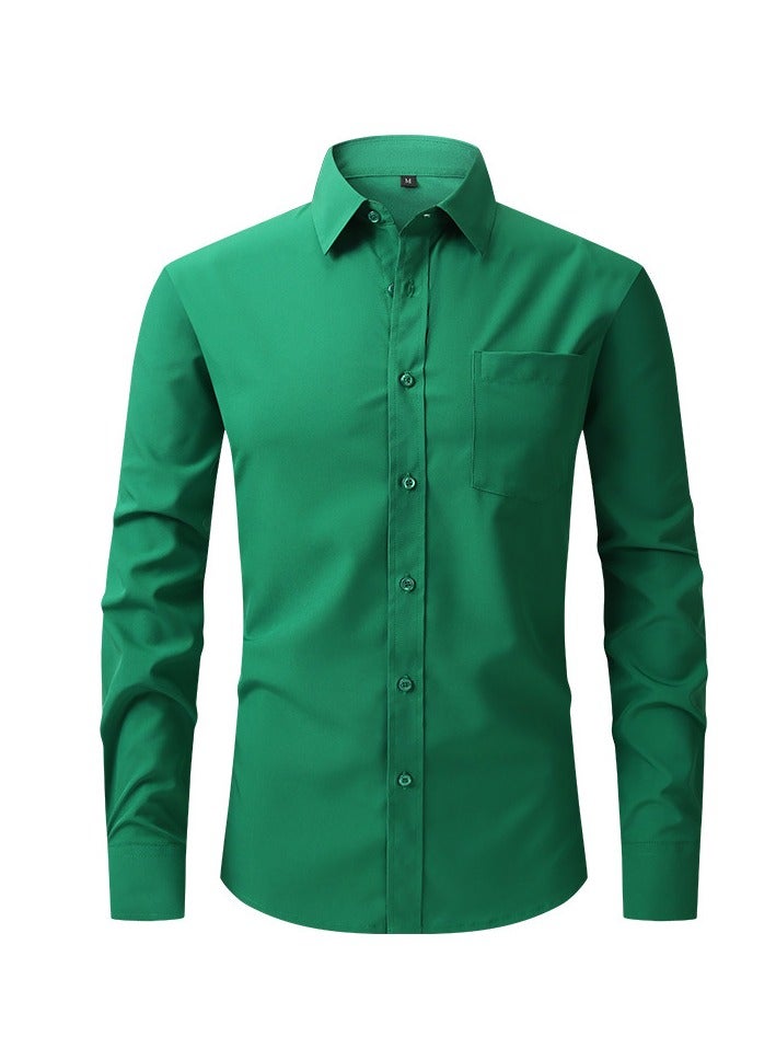 Warrior Elastic Business Casual Long Sleeved Formal Shirt