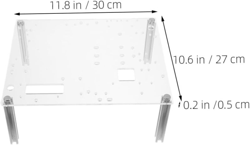 Angoily Open Frame PC Case Chassis Bracket with Base Stand for Matx Motherboards DIY Computer Rack for Hardware Testing and Component Stability - Image 5