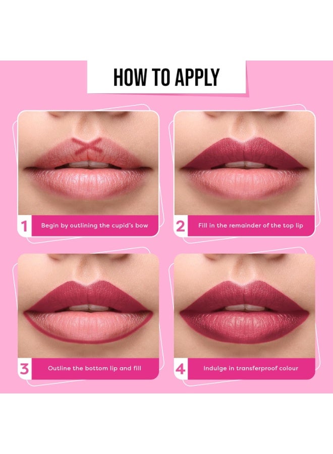SUGAR POP Ultrastay Transferproof Pack Of 3 | Shades Enriched With Vitamin E | Matte Smooth Glide | Waterproof | Longlasting - Image 3