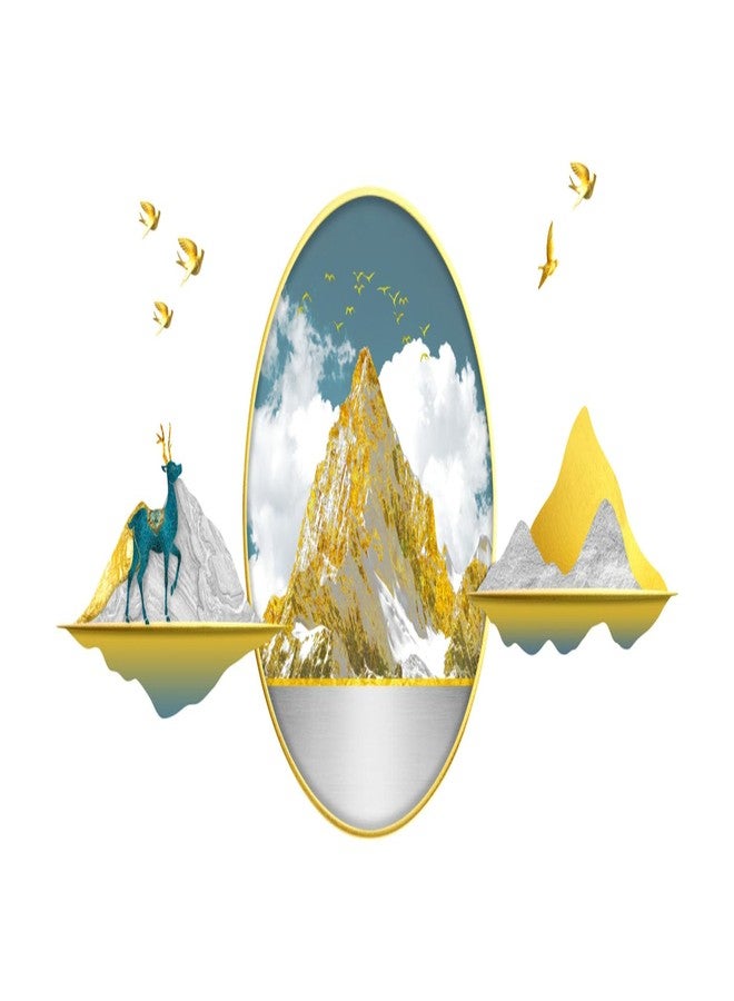 Merical 3D Mountains Wall Sticker (47 x 111 cm) – Nature Landscape Wall Decal for Home, Living Room, Bedroom, Hall & Kitchen | Decorative Peel & Stick Wall Sticker - Image 2