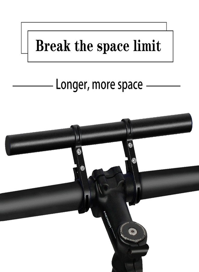 XNX Bike Bicycle Double Handlebar Extender Extension,11.8"(30 cm) Aluminum alloy Super Long Bracket Accessories，For Bike Mounts,Extender Bars, Headlights,Light Lamp,Phone Mount,For 31.8mm/25.4mm caliber - Image 1