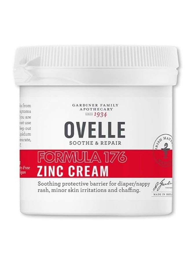 Ovelle Formula 176 Zinc Cream Protective Barrier for Baby Skin, Gentle Care for Diaper Rash & Irritationed Skin - 125g