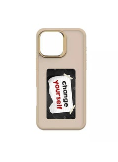 NFC smart E ink screen Display mobile phone case cover for iphone 16 Pro max DIY gold