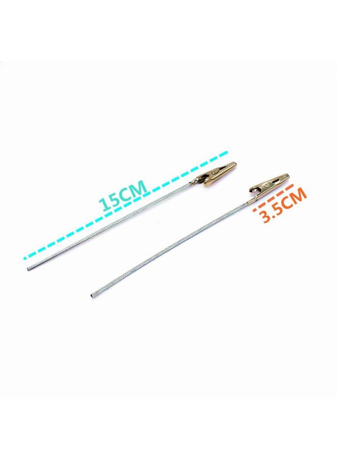 LONG TAO 50Set Metal Wire Alligator Clamp Long-tailed Alligator Metal Clip Clasp for DIY Card Photo Memo Clip Holder 6inch (150mm) - Image 4