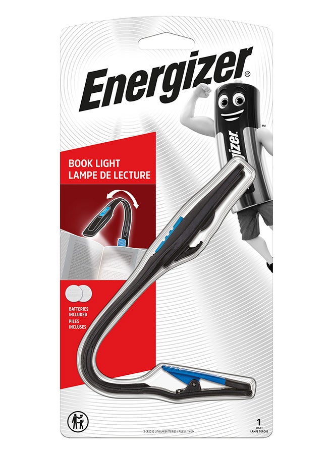 إنرجايزر مشبك إنرجايزر على ضوء الكتب LED للقراءة في السرير، ضوء قراءة للكتب، وقت تشغيل 25 ساعة (البطاريات متضمنة) - Image 1