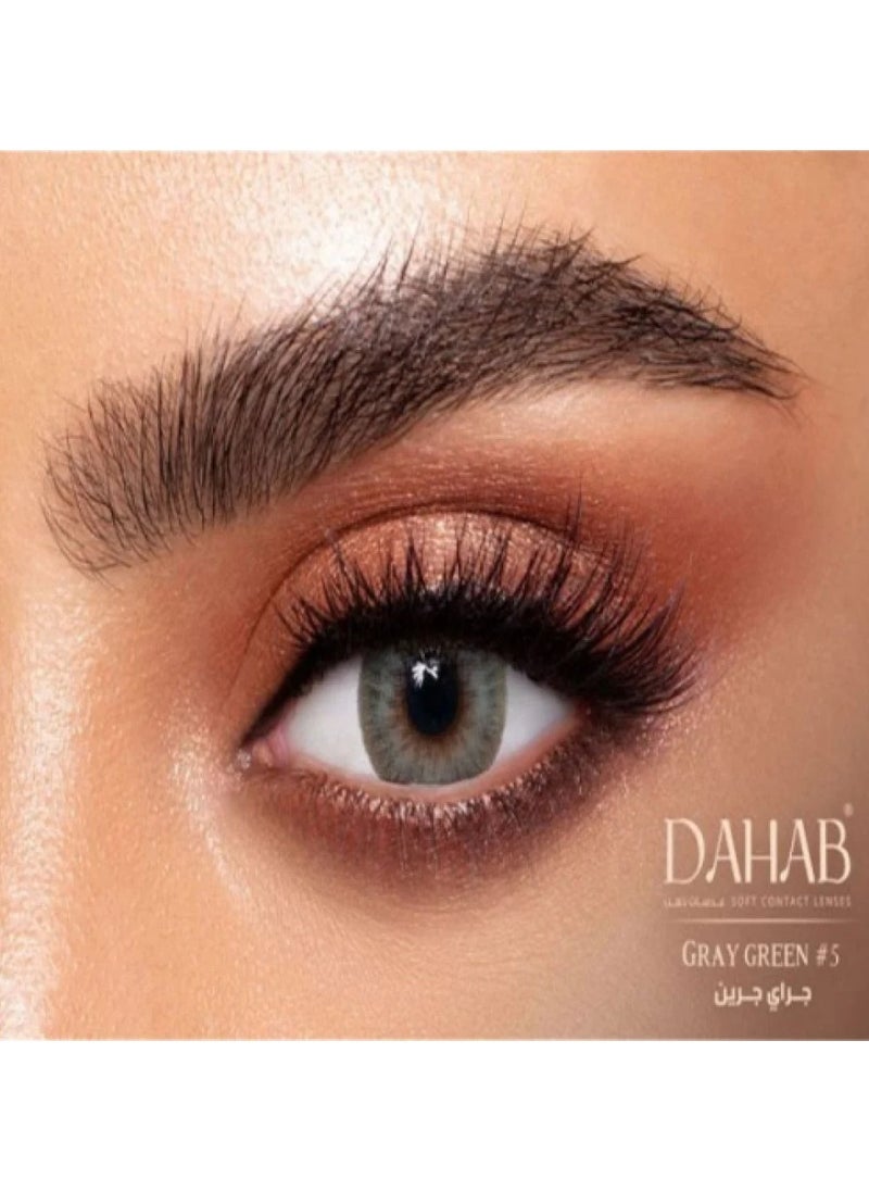 Dahab Sabreen Grey Green Daily Gold Lenses 