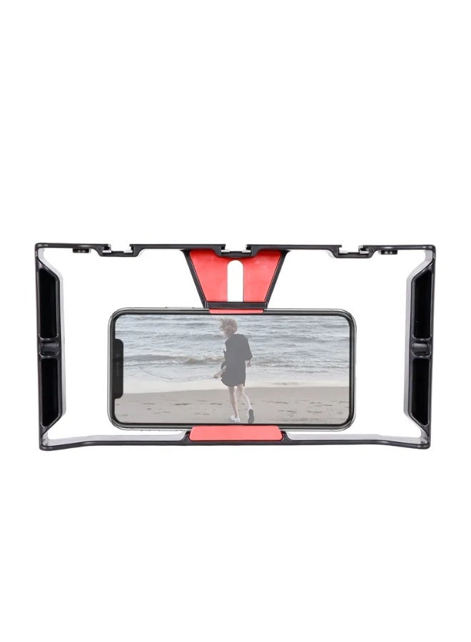 Portable Video Camera Cage Stabilizer Mount Holder Handheld Film Rig for Vloggers & Phone Filming - Image 1