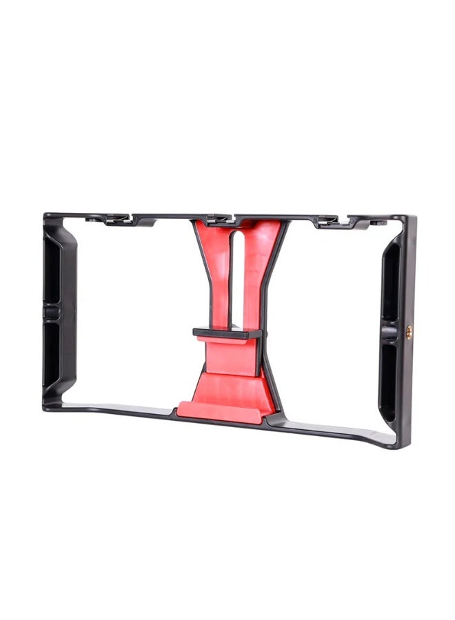 Portable Video Camera Cage Stabilizer Mount Holder Handheld Film Rig for Vloggers & Phone Filming - Image 2