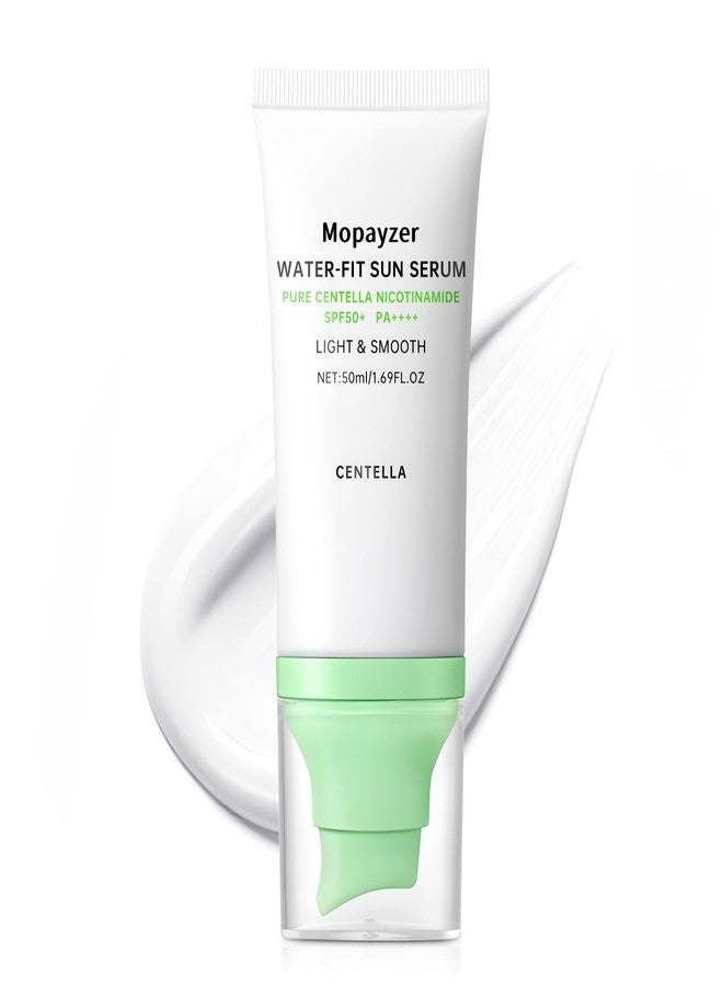 mopayzer Centella Sunscreen SPF 50, Sunscreen for Face, Water Resistant Strong UV Protection No White Cast, Centella Madagascar Face Suntan Lotion Oil Free Korean Skincare(Green 1) - Image 1