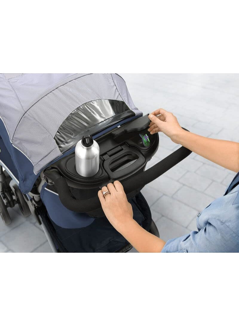 شيكو عربة أطفال شيكو كورتينا سي إكس، عربة أطفال للأطفال من عمر 0-5 سنوات (ولد، بنت)، 8 وضعيات إمالة مع مقعد يشبه المهد، سهولة الطي بيد واحدة، فرامل متصلة وعجلات مقاومة للصدمات، مقبض للوالدين قابل للتعديل بثلاثة أوضاع، حزام أمان بخمس نقاط (حتى 22 كجم، أزرق بحر البلطيق) - Image 4